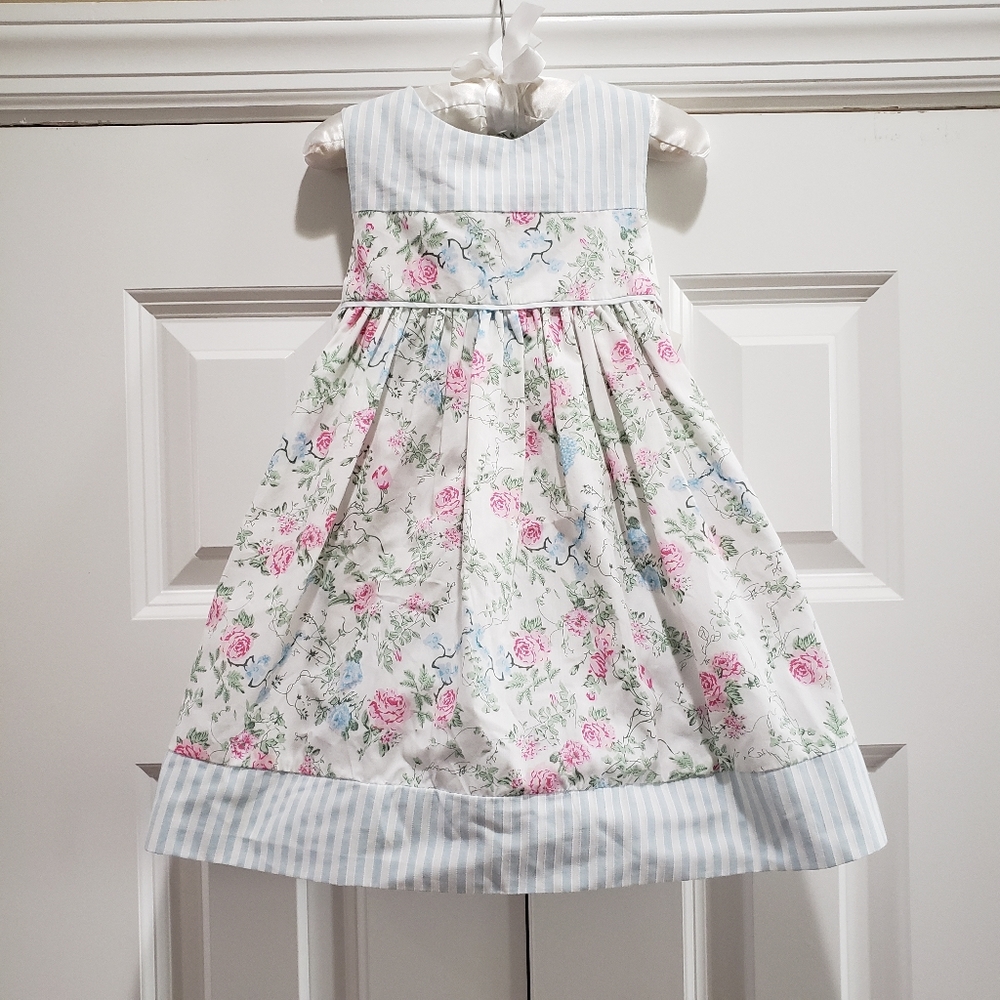 NWT Edgehill Collection Floral/Strip Cotton Dress